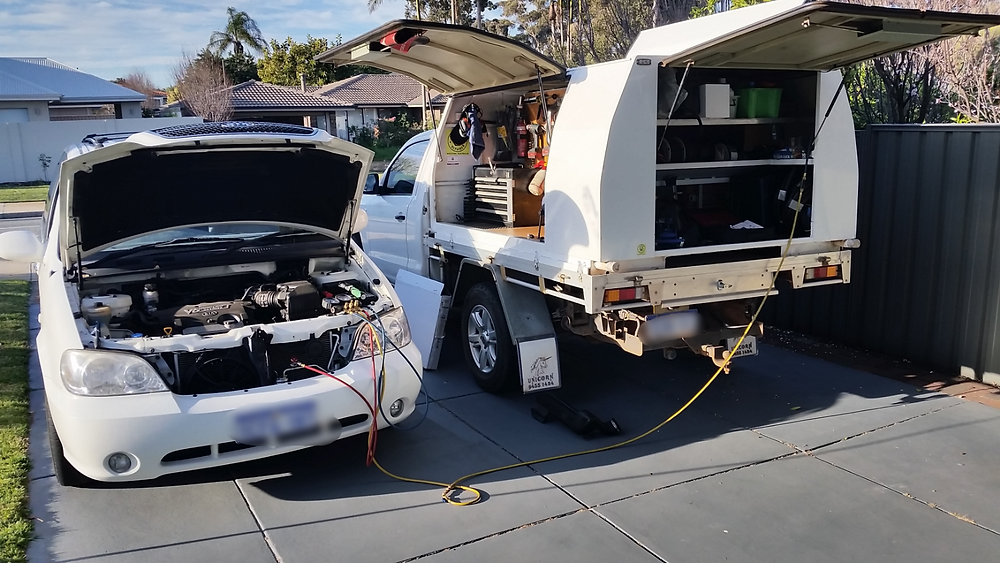 Kia Carnival A/C Hose Repair and Aircon Regas